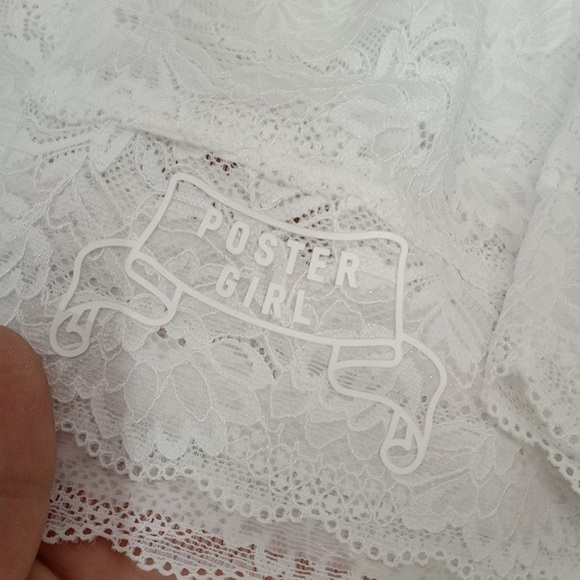 Poster Girl Ava Top Lace - Virgin White - Size XS-M - Brand New - Picture 1 of 9